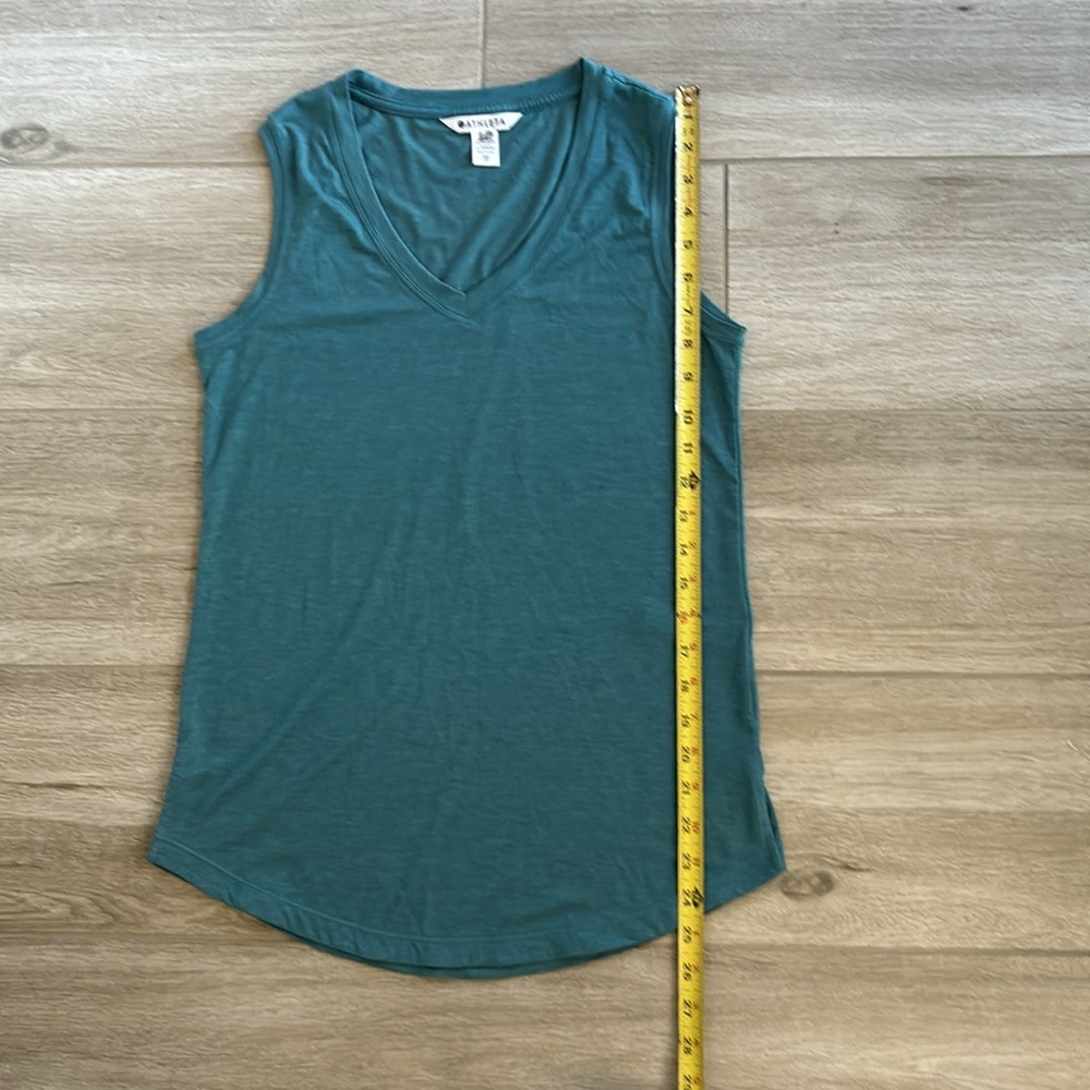 Athleta Teal Green V-Neck Tank Top - Picture 9 of 10